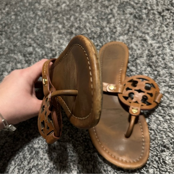 Tory Burch Miller Sandals in Vintage Vachetta Size 7.5 - Picture 9 of 12